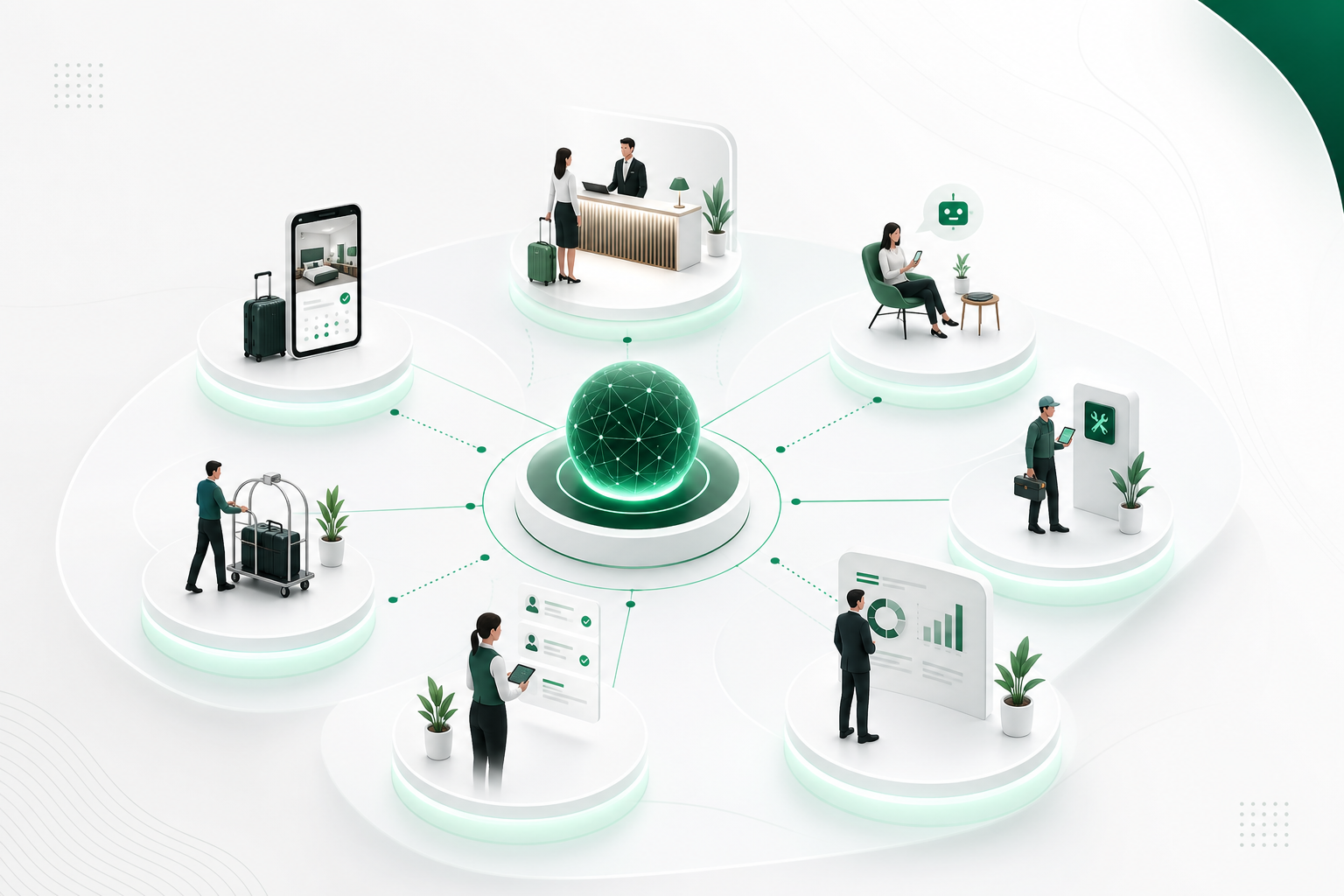 Diseñador de agentes IA para hospitality